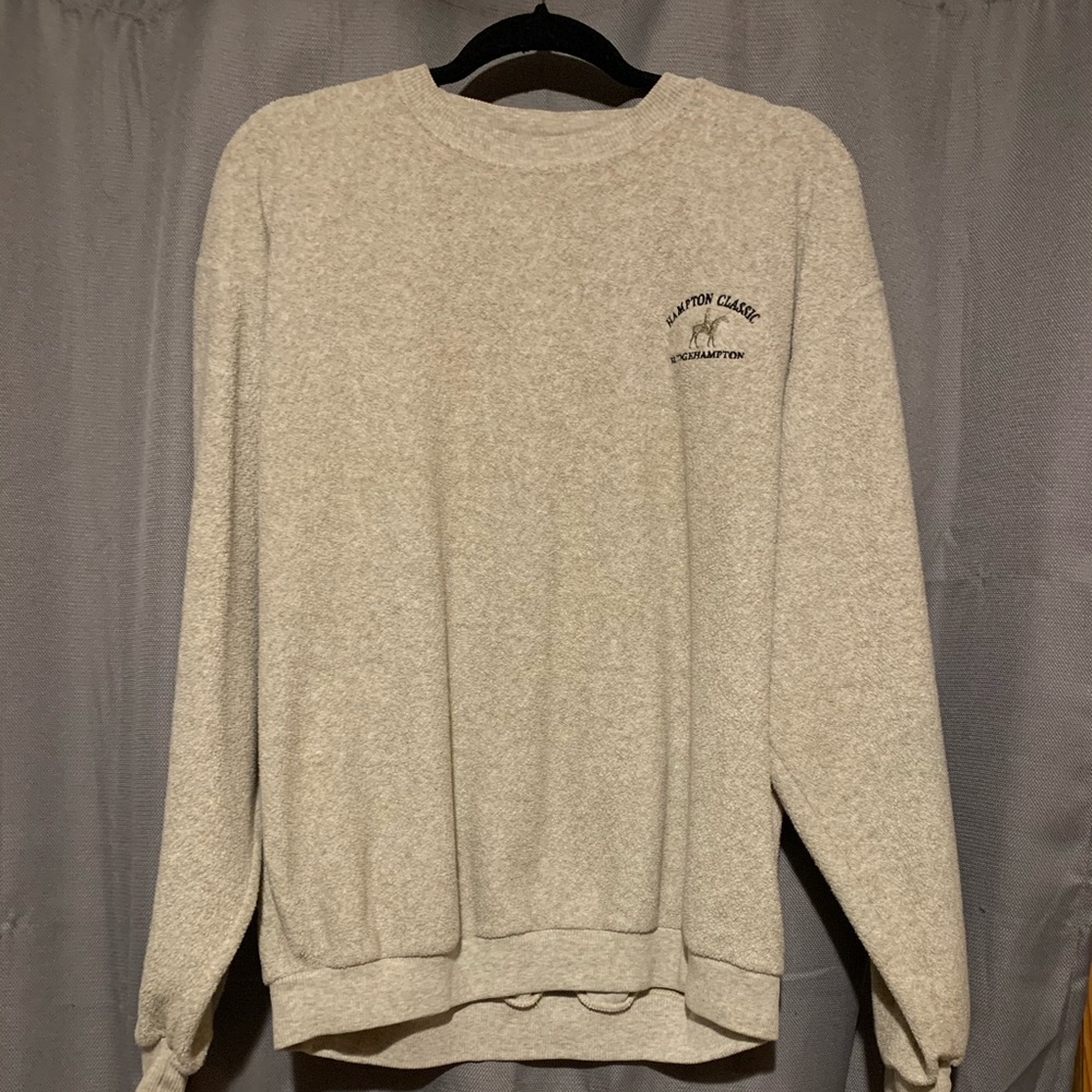 Thrifted tan pullover